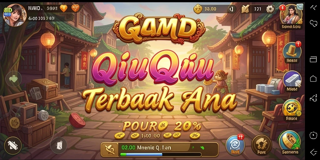 Screenshot gameplay QiuQiu yang menarik di 8ID.