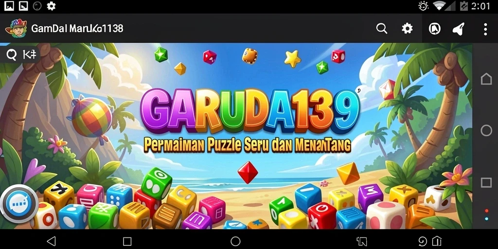 Tampilan menarik dari gameplay Puzzle di GARUDA138.