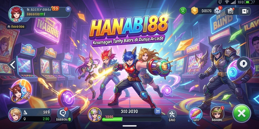 Tangkapan layar gameplay HANABI88 menampilkan aksi seru dalam suasana Arcade.