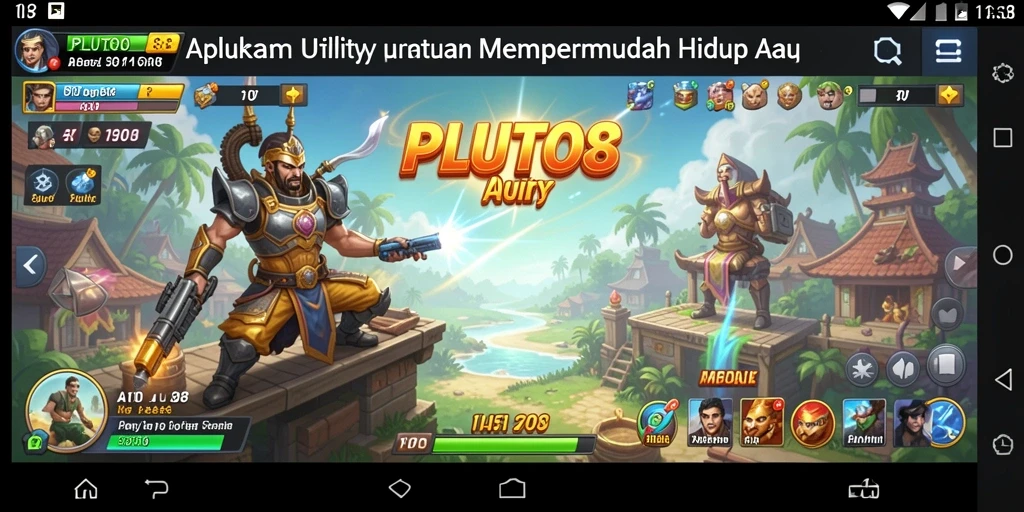 Tampilan utama PLUTO88 dengan fitur unggulan yang memudahkan penggunaan.