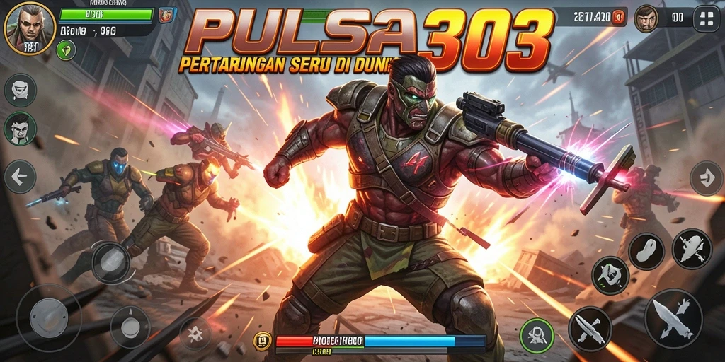 Tampilan permainan PULSA303 dengan aksi pertarungan yang mendebarkan.
