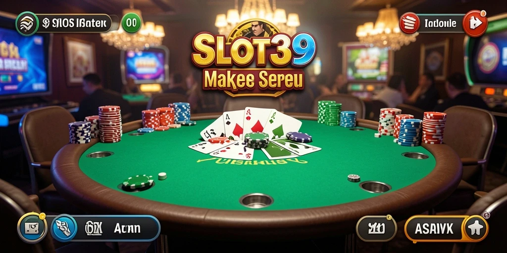 Tangkapan layar SLOT39 menampilkan gameplay Poker yang dinamis.